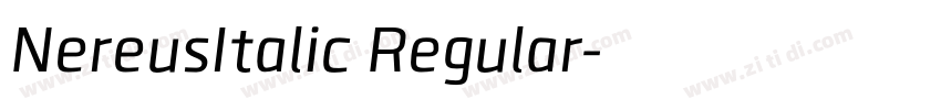 NereusItalic Regular字体转换